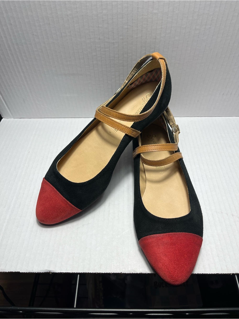 Seychelles colorblock flats, sz7